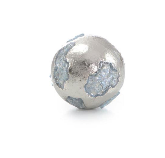 Nickel Orb Sculpture - Luxury Living Collection