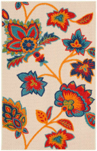 Annitra Indoor/Outdoor Multicolored Floral Area Rug - Elegance Collection