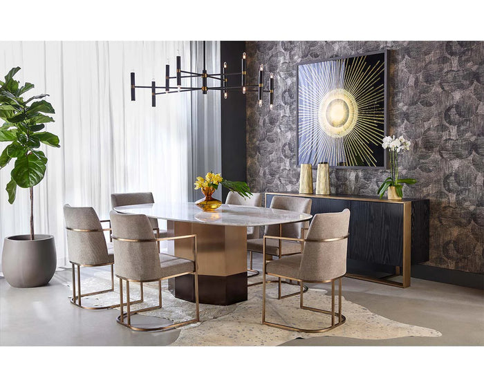 Rayla Oatmeal Dining Armchair (Set of 6)