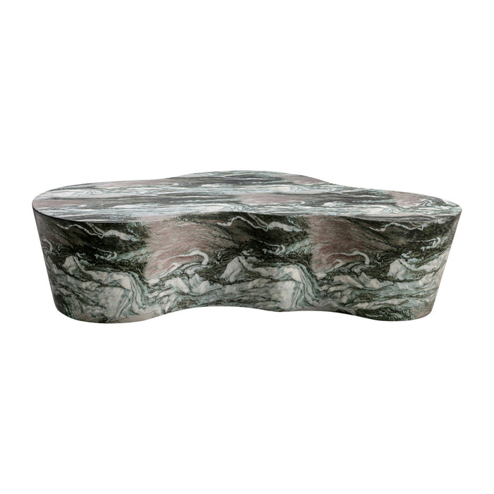 Kruz Grey/Blush Faux Marble Coffee Table