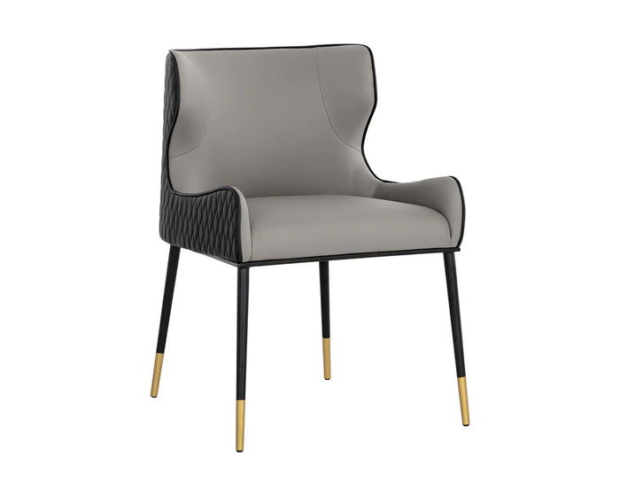 Gianni Black & Gold Dining Chair (Set of 6)