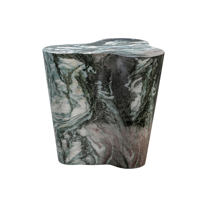 Kruz Grey/Blush Faux Marble Short Side Table
