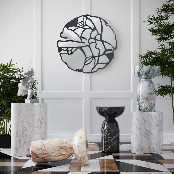 Kruz Marble Short Side Table