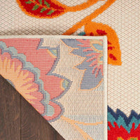 Annitra Indoor/Outdoor Multicolored Floral Area Rug - Elegance Collection