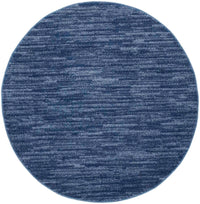 Ainslee Indoor/Outdoor Navy Blue Area Rug - Elegance Collection