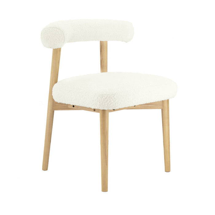 Mirage Cream Boucle Side Dining Chair - Luxury Living Collection