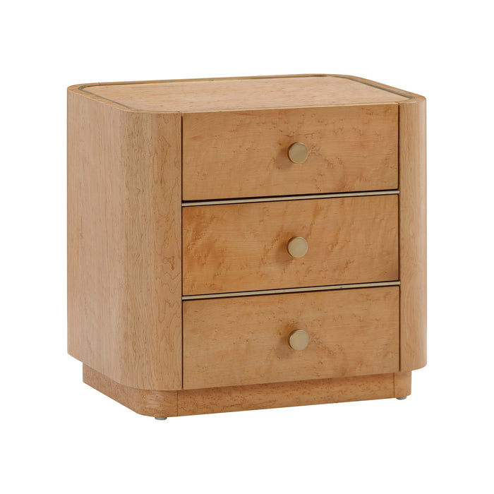 Maelynn Natural Acacia Nightstand- Luxury Living Collection