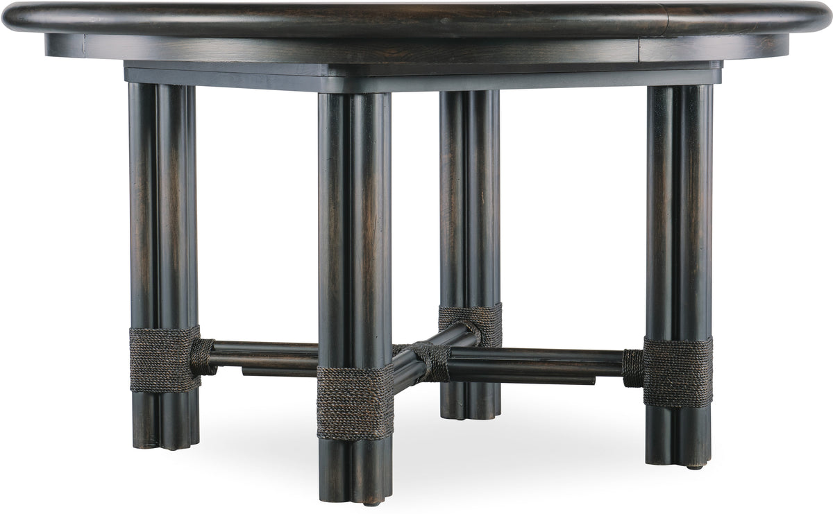 Nolita Black Round Dining Table w/1-20in Leaf
