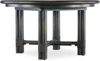 Nolita Black Round Dining Table w/1-20in Leaf
