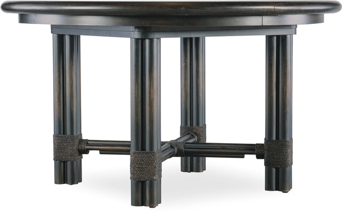 Nolita Black Round Dining Table w/1-20in Leaf