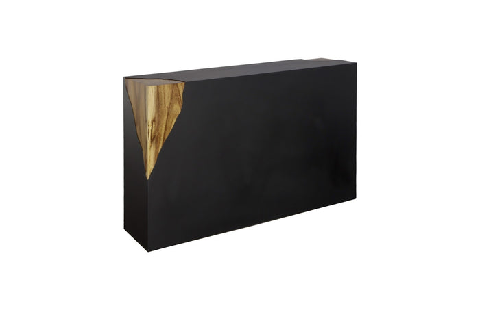 Torie Natural Iron Corner Console Table