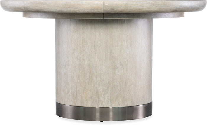 Reyeh Light Wood Modern Round Dining Table  w/1-18in Leaf