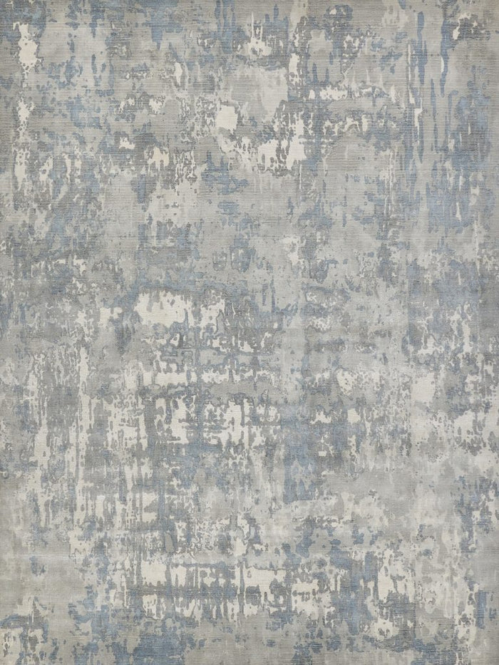 Rue Modern Silver/Blue Area Rug - Elegance Collection