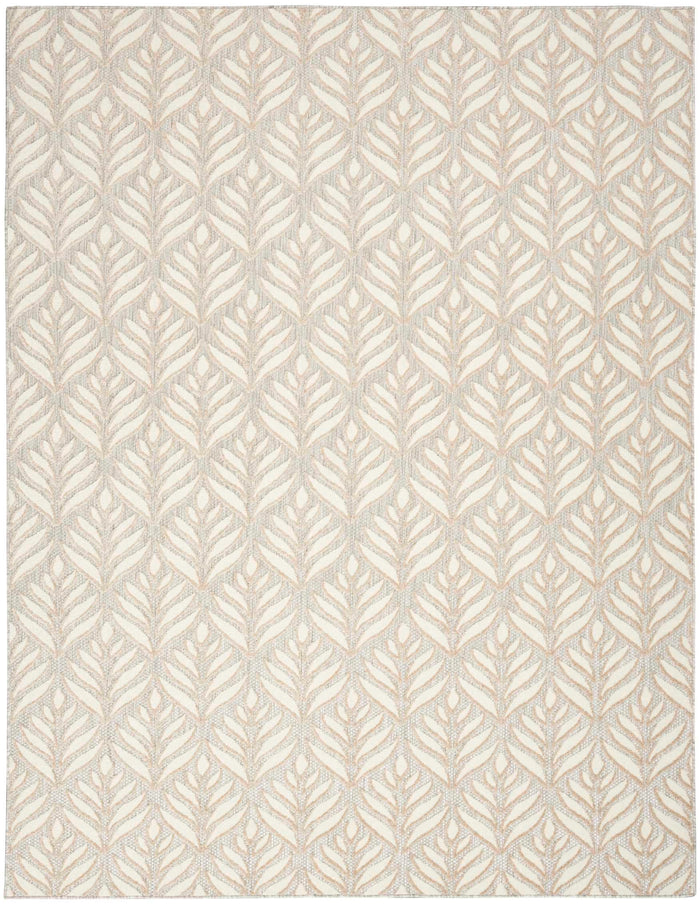 Annitra Indoor/Outdoor Ivory & Grey Patterned Area Rug - Elegance Collection