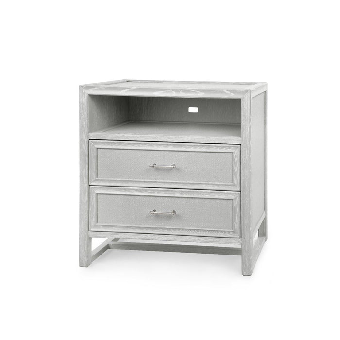 Avani Soft Grey 2 Drawer Nightstand/Side Table