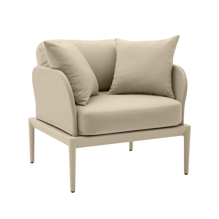 Ira Taupe Outdoor Armchair