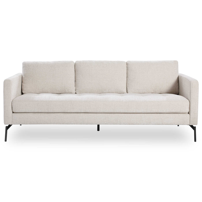Allegra 80” Ivory Chenille Sofa