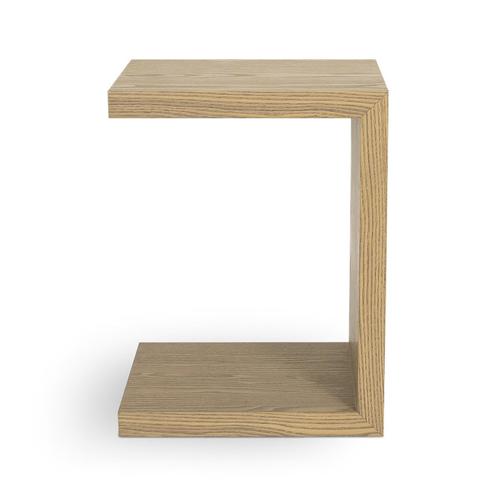 Eli Light Oak Wood End Table