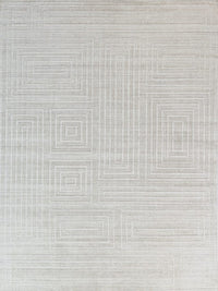 Cleo Modern Ivory Geometric Patterned Area Rug - Elegance Collection