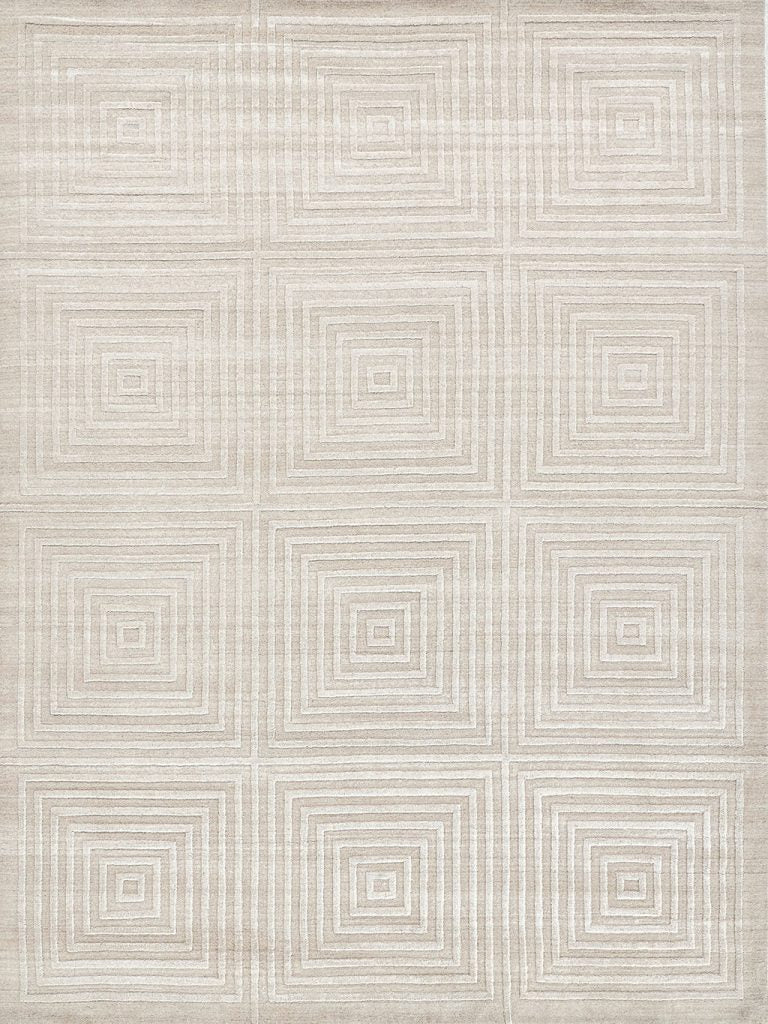 Cleo Modern Light Beige Geometric Patterned Area Rug - Elegance Collection