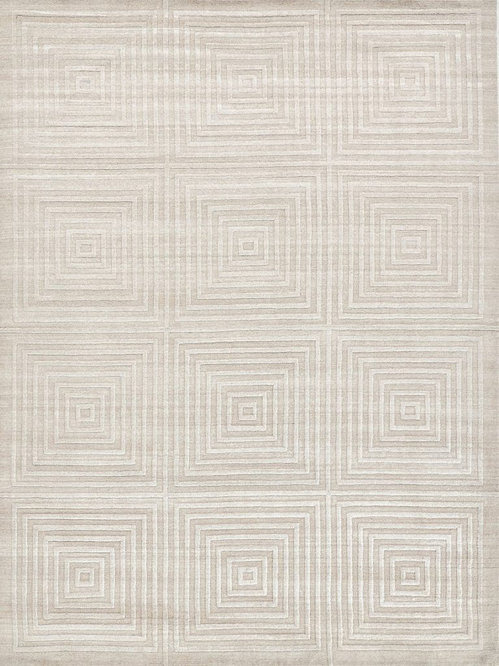 Cleo Modern Light Beige Geometric Patterned Area Rug - Elegance Collection