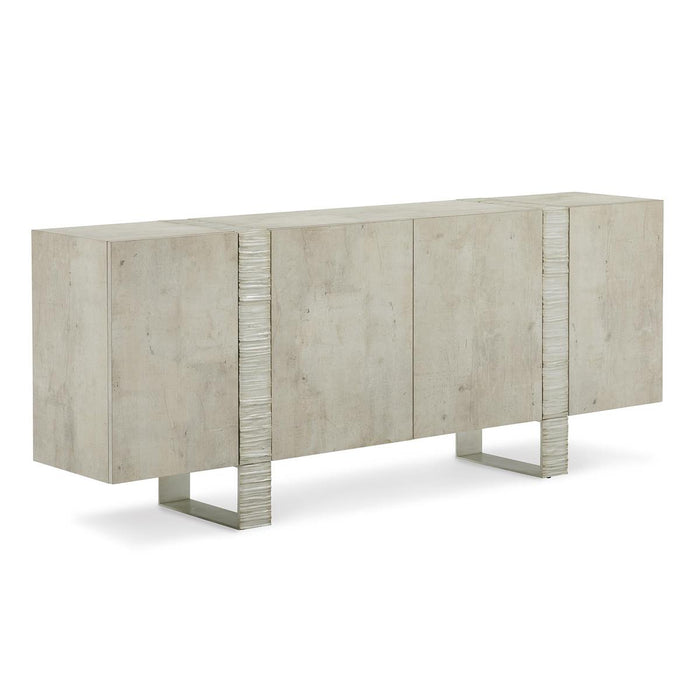 Piazza Chalked Silver Leaf Sideboard