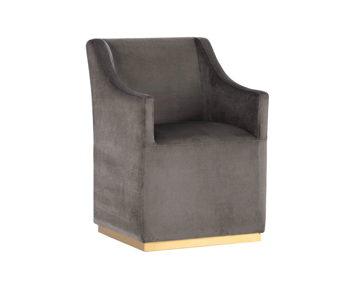 Zane Pebble Wheeled Lounge/Dining Chair (Set of 6)