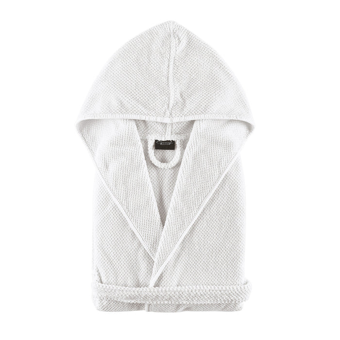 Bee Waffle White  Kids Luxury Bath Robe