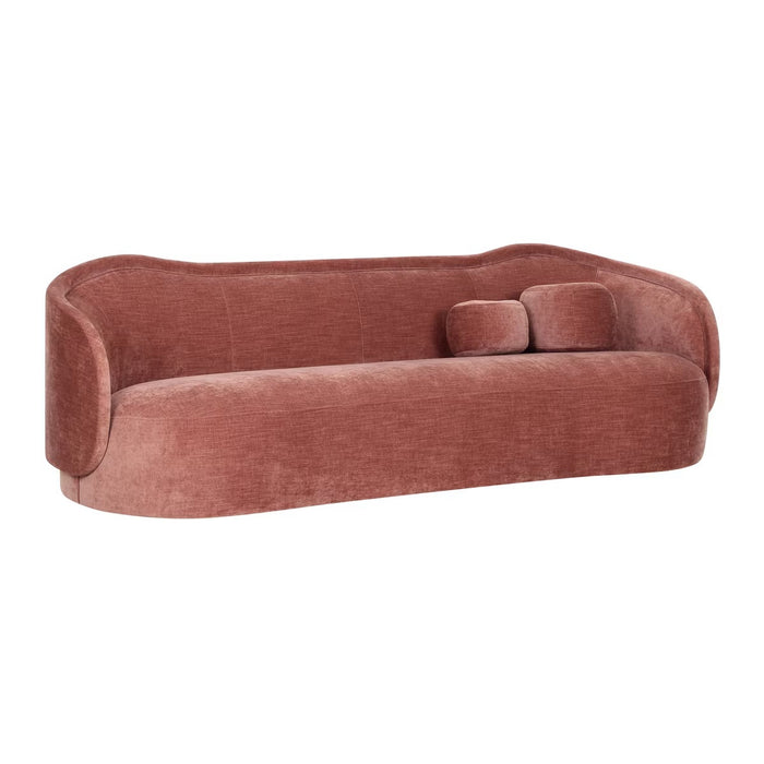 Libby Mauve Textured Velvet Sofa