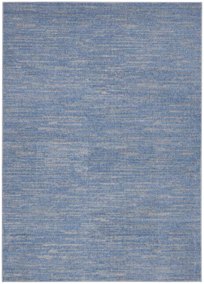 Ainslee Indoor/Outdoor Blue & Grey Area Rug - Elegance Collection
