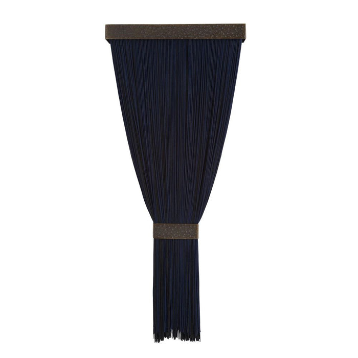 Jenessa Navy Silk Tassel Sconce