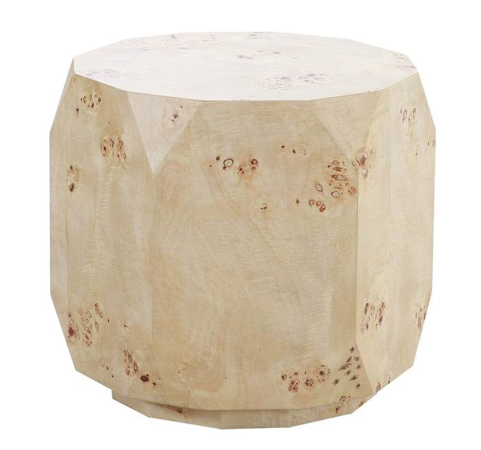 Kota Modern Mapa Burl Round End Table