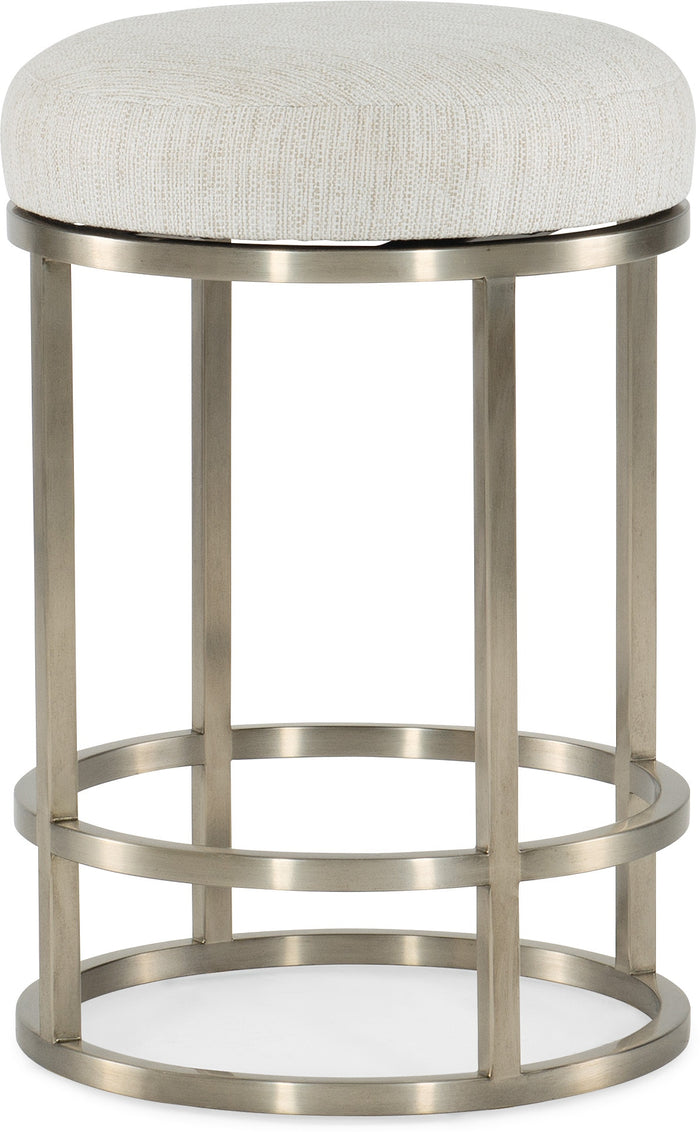Tribeca Upholstered Champagne Counter Stool