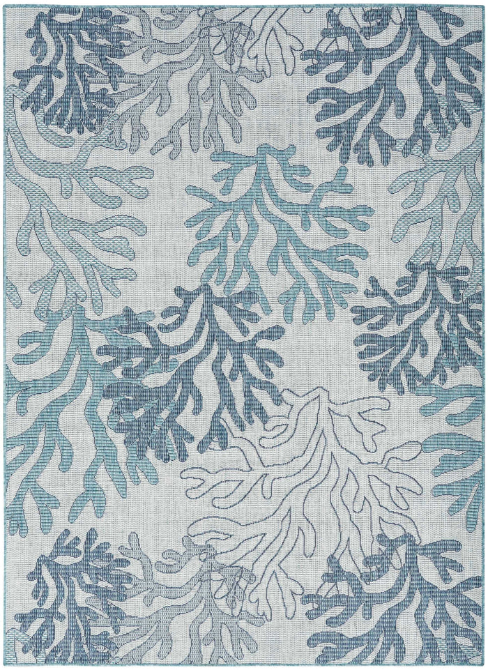 Annaleisa Indoor/Outdoor Blue Area Rug - Elegance Collection