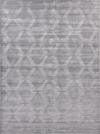 Cleo Modern Diamond Grey Patterned Area Rug - Elegance Collection