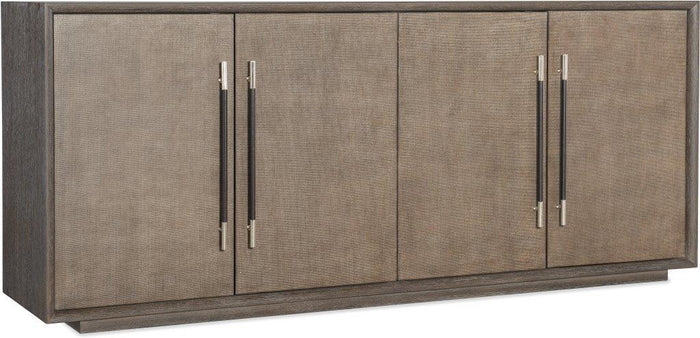 Reyeh Dark Wood & Pewter Modern Entertainment Console