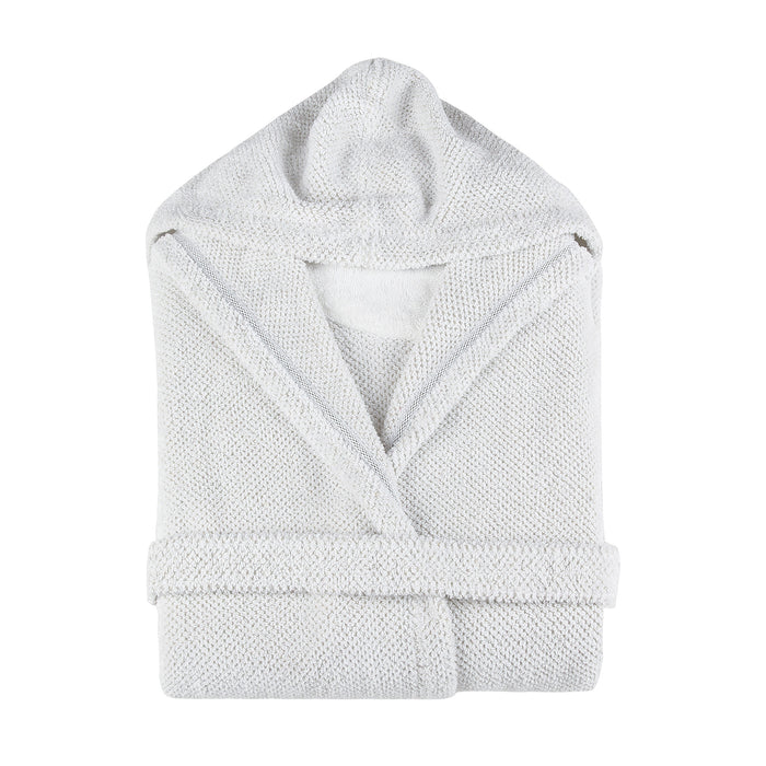 Linen Waffle White Luxury Bath Robe