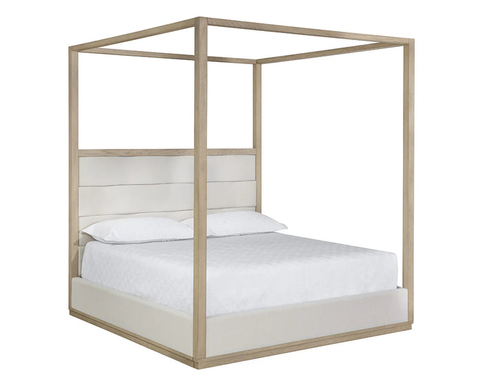Hoyos Topaz Beige Canopy King Bed