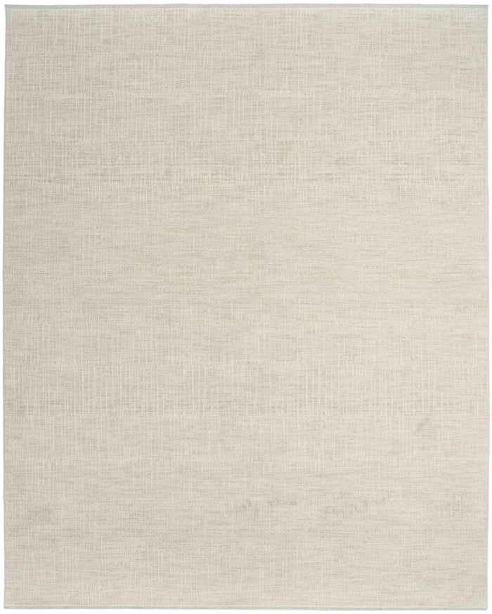 Agatha Modern Silver Ivory Area Rug