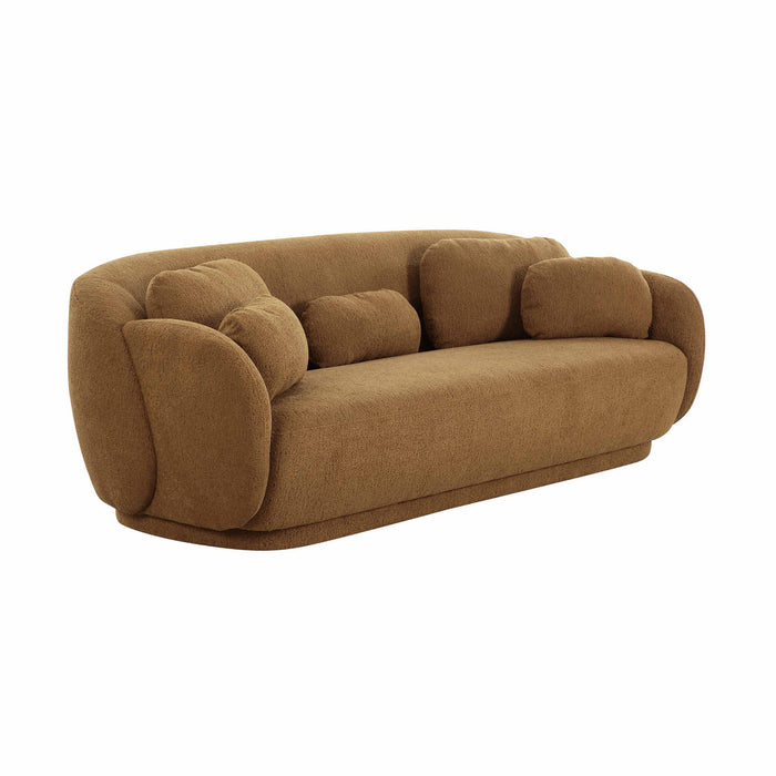 Covet 90” Brown Boucle Sofa