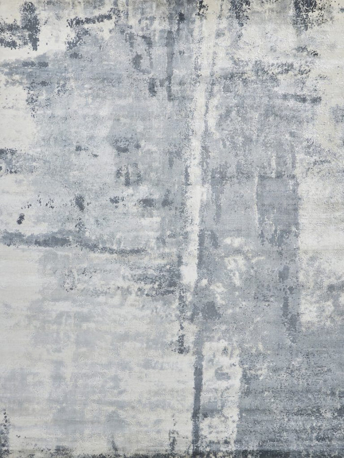 Serenity Modern Silver/Grey/Ivory Area Rug - Elegance Collection