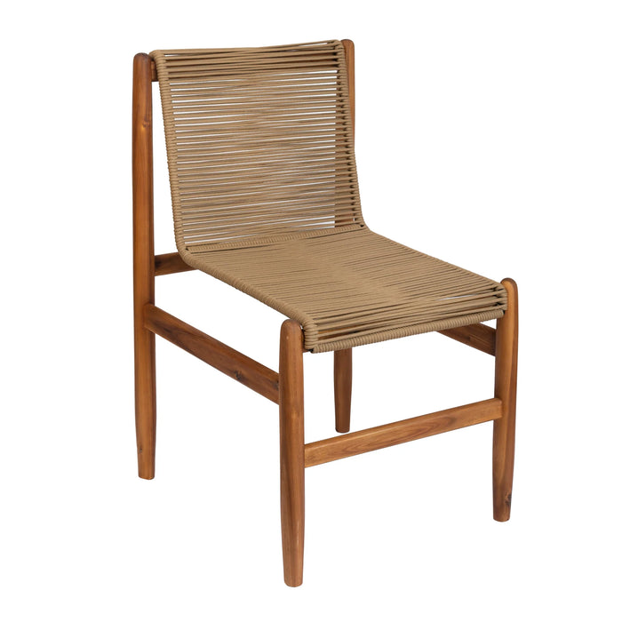 Amellia Outdoor Teak Dining Chair (Set of 2)