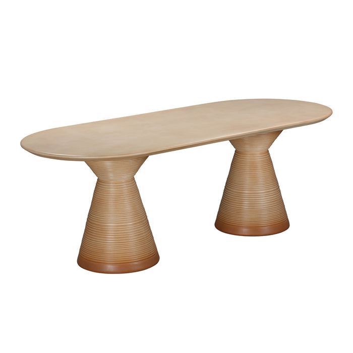 Saffa Terracotta Indoor / Outdoor 87" Oval Dining Table