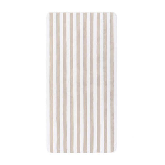 Aveiro Fog Striped 100% Egyptian Cotton Luxury Beach Towel