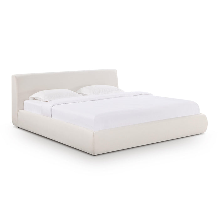 Trisha Cream Upcycled Linen Bed