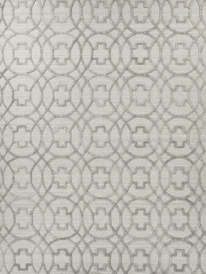Selena Light Silver Hand Loomed Area Rug - Elegance Collection