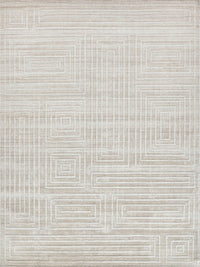 Cleo Modern Beige Geometric Patterned Area Rug - Elegance Collection