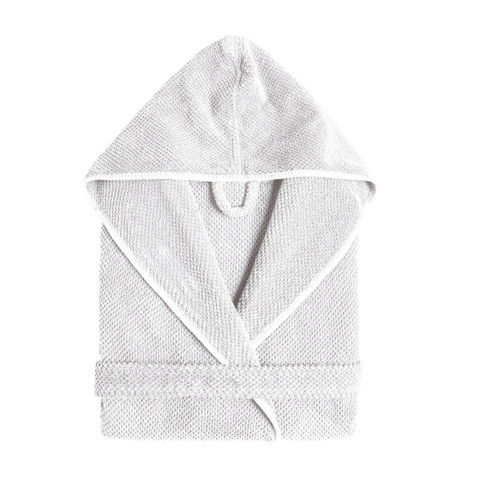 Bee Waffle White Luxury Bath Robe