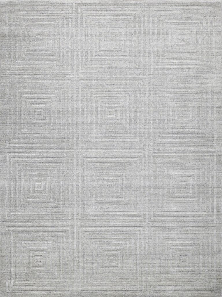 Cleo Modern Patterned Light Silver Area Rug - Elegance Collection