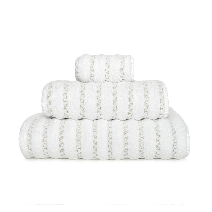 Petra White Luxury Bath Towels
